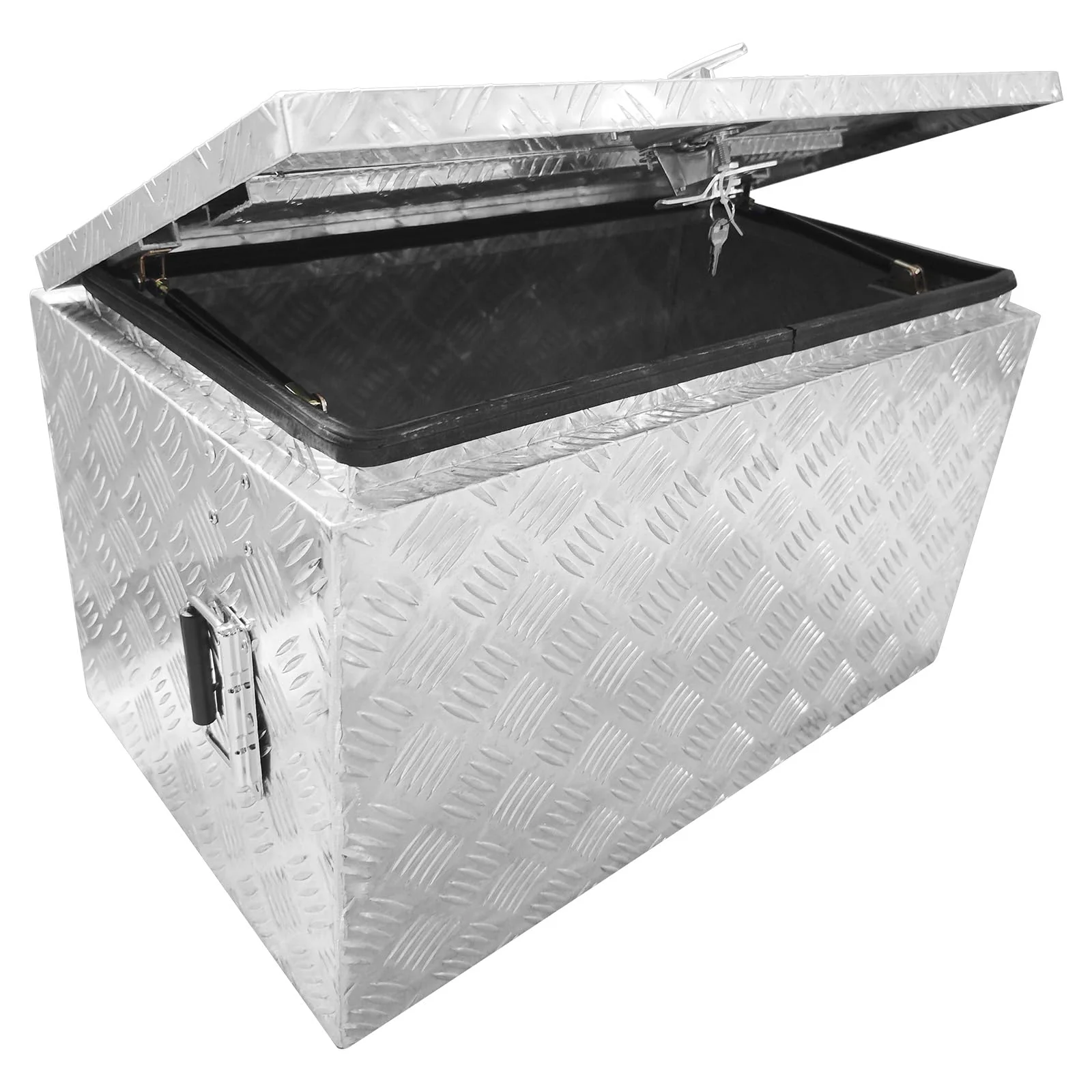 Garvee Aluminum Tool Box - 30 inch Square Truck Storage Organizer Chest With T-Handle Lock and Keys Included - Image 3