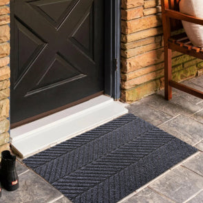 Garvee Front Door Mat for Outdoor Entry, 24x35 in Non Slip Weatherproof Entrance Doormat, Heavy Duty Waterproof Weather Mat for Hallway Entryway Mudroom Porch, Black - Image 5