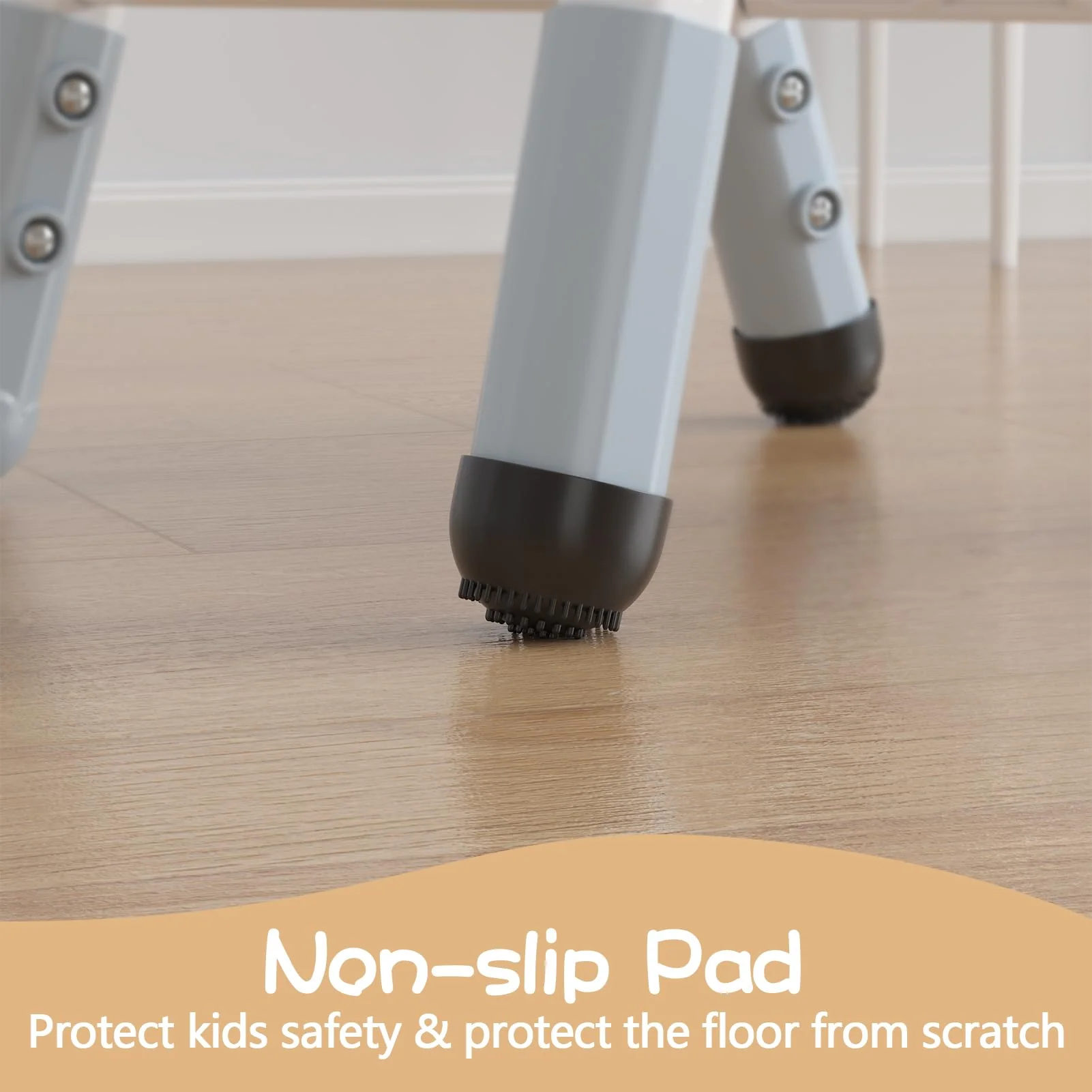 Garvee Set of 2 Kids Chairs in 3 Level Height Adjustable Design Suitable for Age 2-6 for Home Family Classroom Nursery Indoor Use, Grayish Blue - Image 6