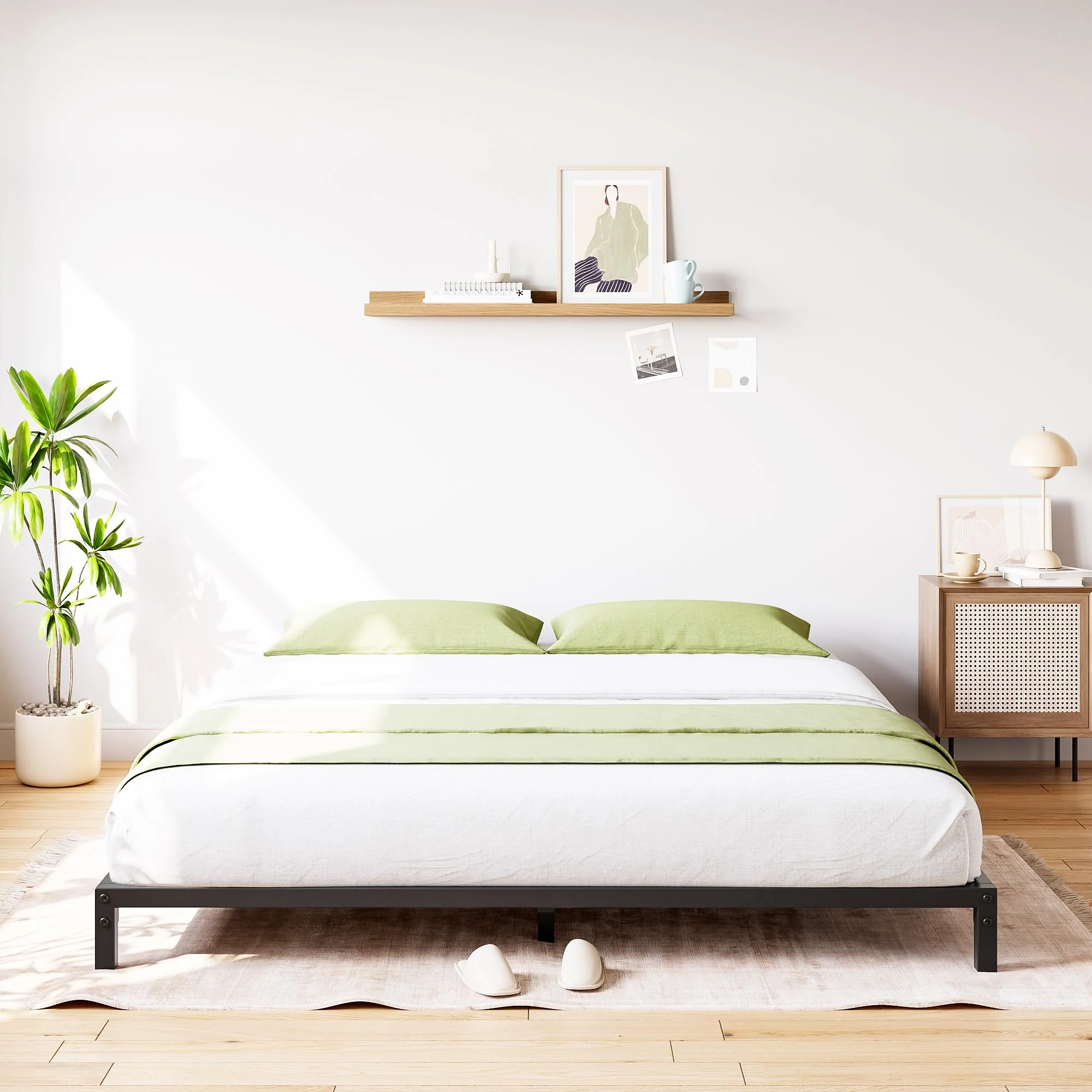 Garvee 8 Inch Full Bed Frame No Box Spring Needed, Heavy Duty Metal Platform Bed Frame Full Size for Bedroom Easy Assembly, Noise Free, Black, Full - Image 7