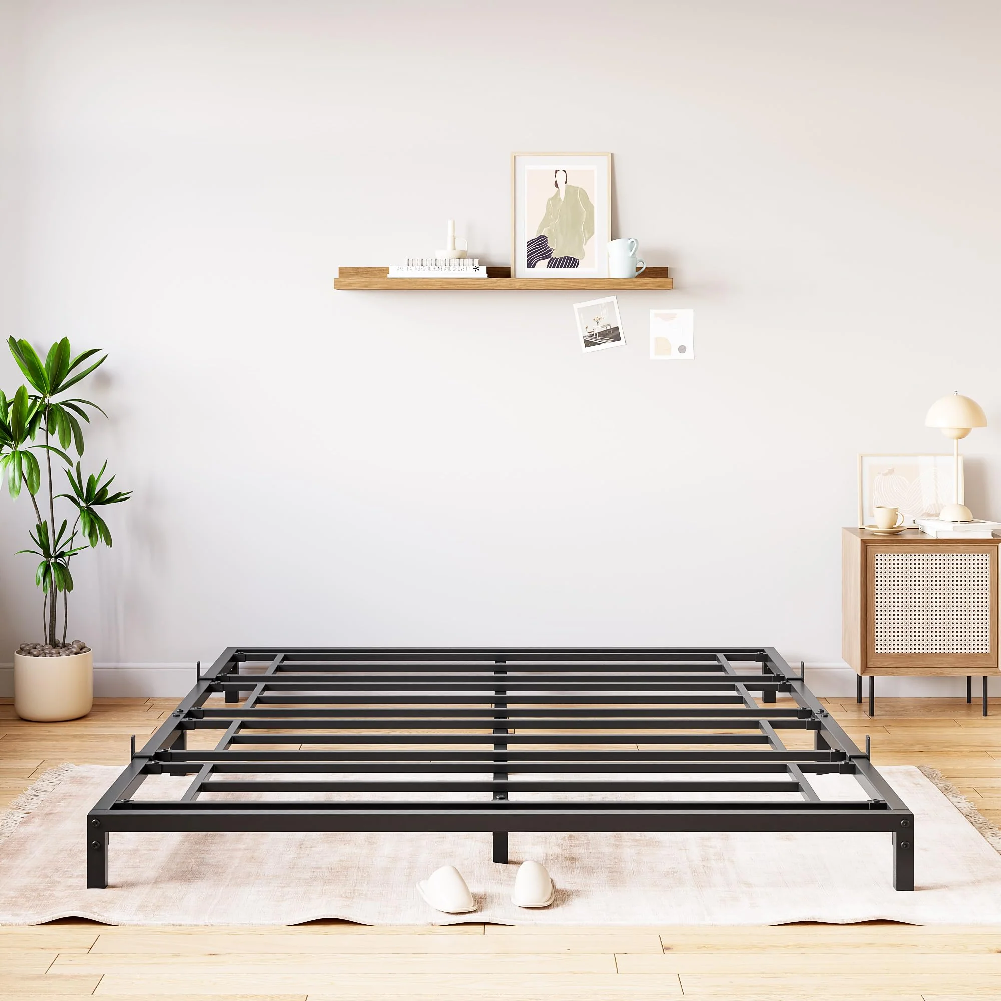Garvee 8 Inch Full Bed Frame No Box Spring Needed, Heavy Duty Metal Platform Bed Frame Full Size for Bedroom Easy Assembly, Noise Free, Black, Full - Image 8