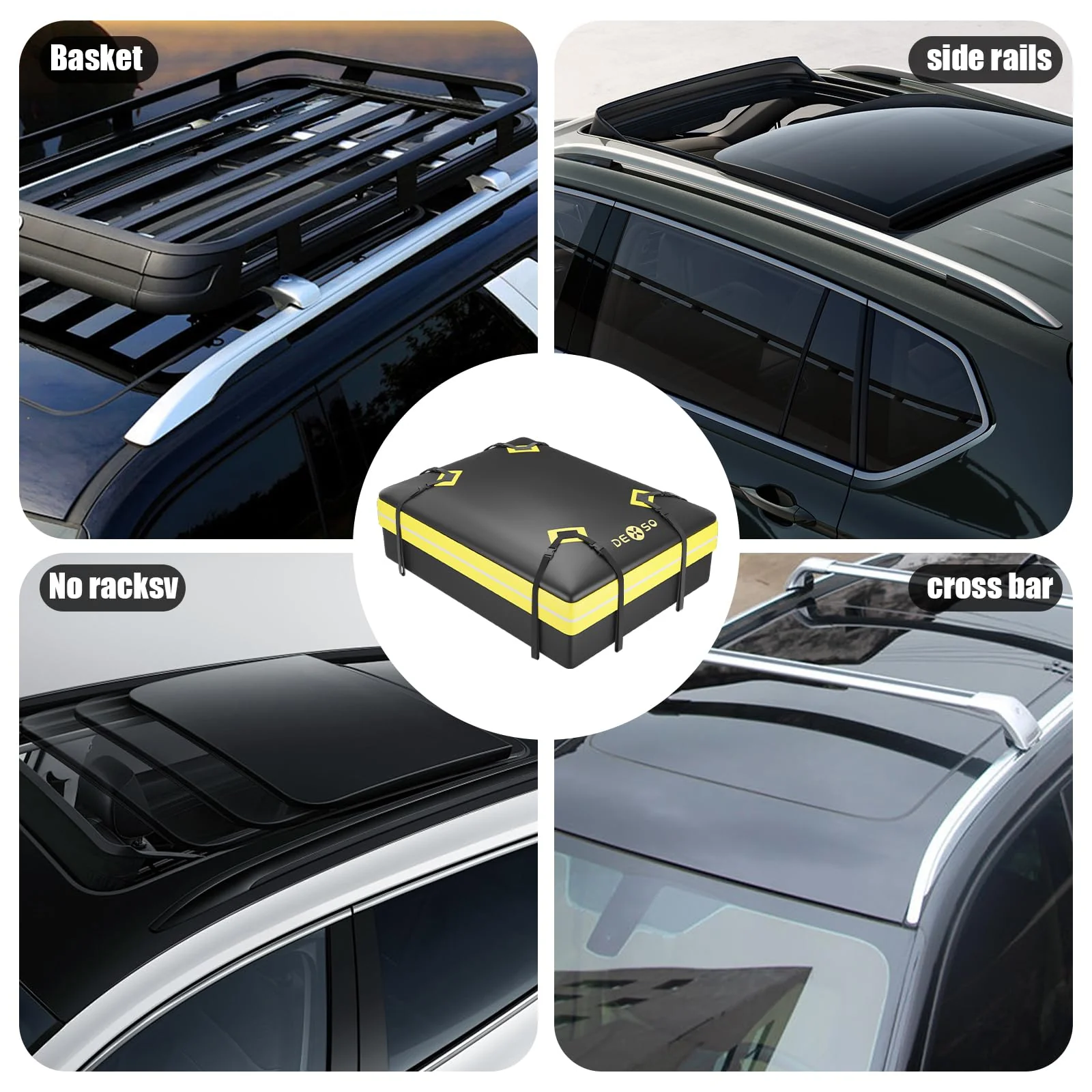 Garvee 21 Cu Ft Cargo Carrier Bag Waterproof,Trailer Hitch Cargo Carrierheavy Duty Cargo Bag,Hitch Cargo Carrier Abrasion Resistant Vinyl Vehicle Soft-Shell Luggage Carrier - Image 5