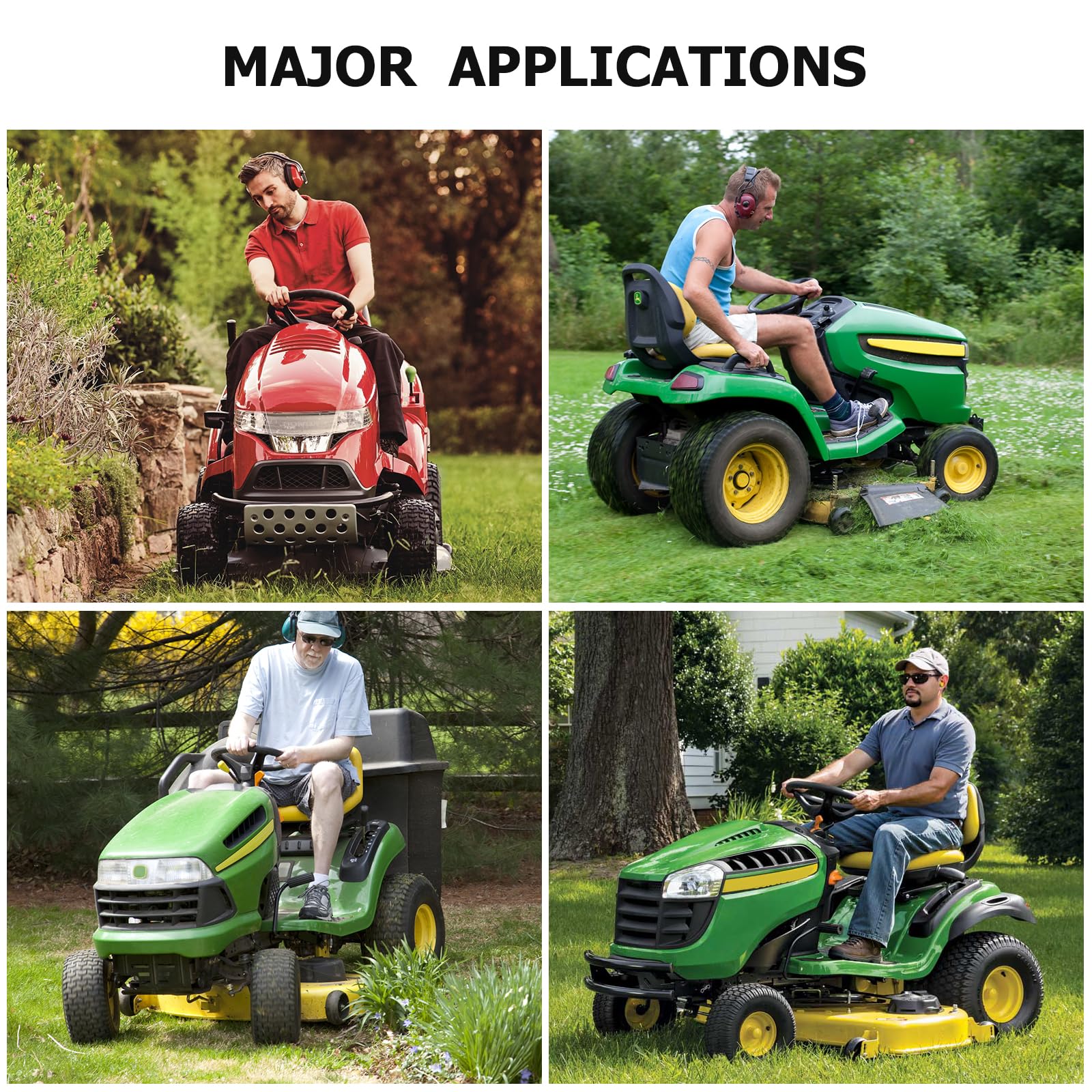 Garvee Lawn Mower Tire 2Pcs, 13x5.00-6 Turf Tire for Lawn Mower Garden Tractor Riding Mower, Tubeless - Image 7