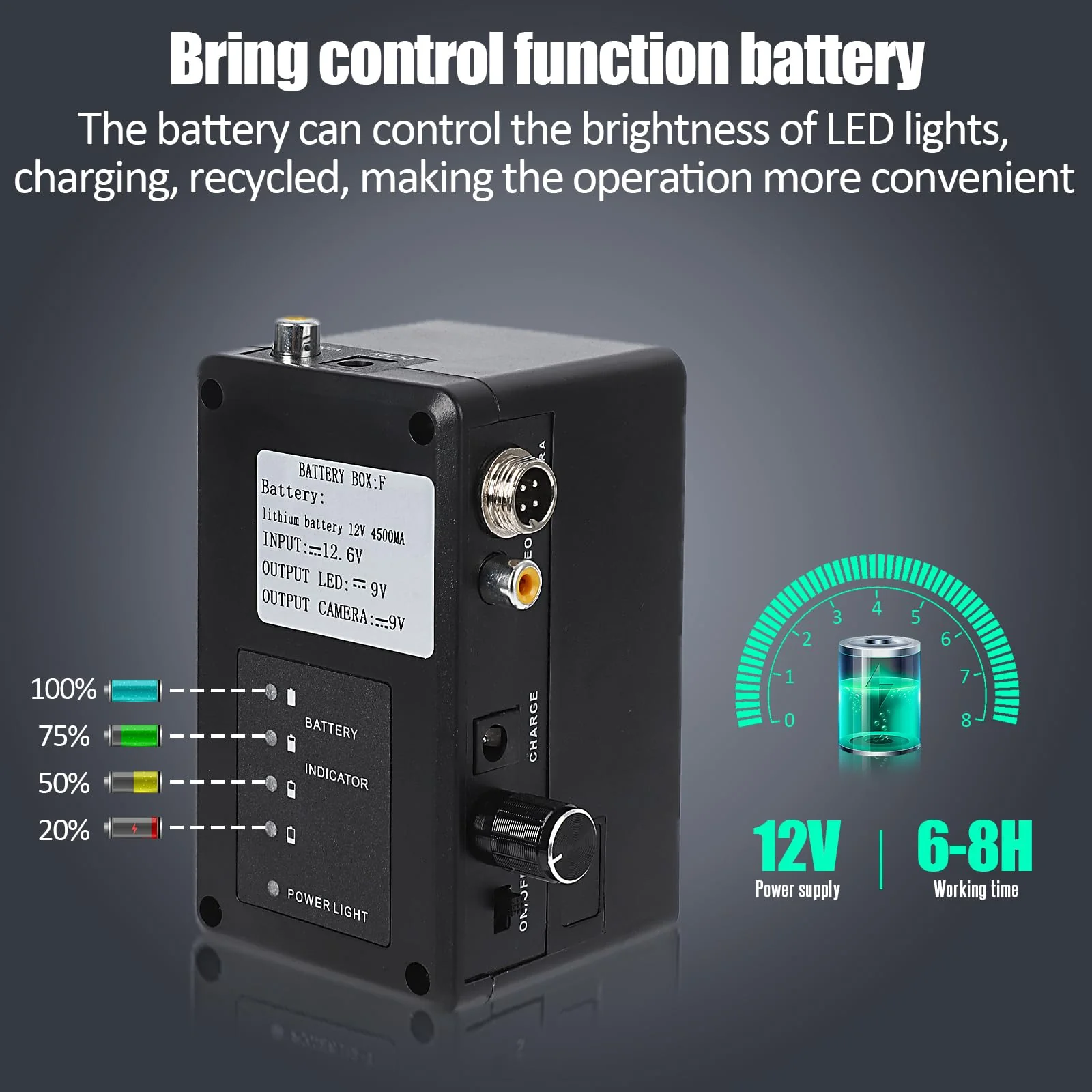 Garvee Sewer Camera with Self Leveling, 66 ft/30M Plumber's Snake Camera with 7'' HD LCD, DVR and 12 Adjustable LEDs, Snake with Markings, IP68 Waterproof Drain Camera for Pipe Inspection - Image 5