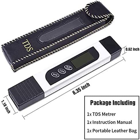 Garvee Water Quality Tester, Garvee TDS Meter, EC Meter & Temperature Meter 3 in 1, 0-9990ppm, Ideal Water Test Meter for Drinking Water, Aquariums, etc. - Image 6