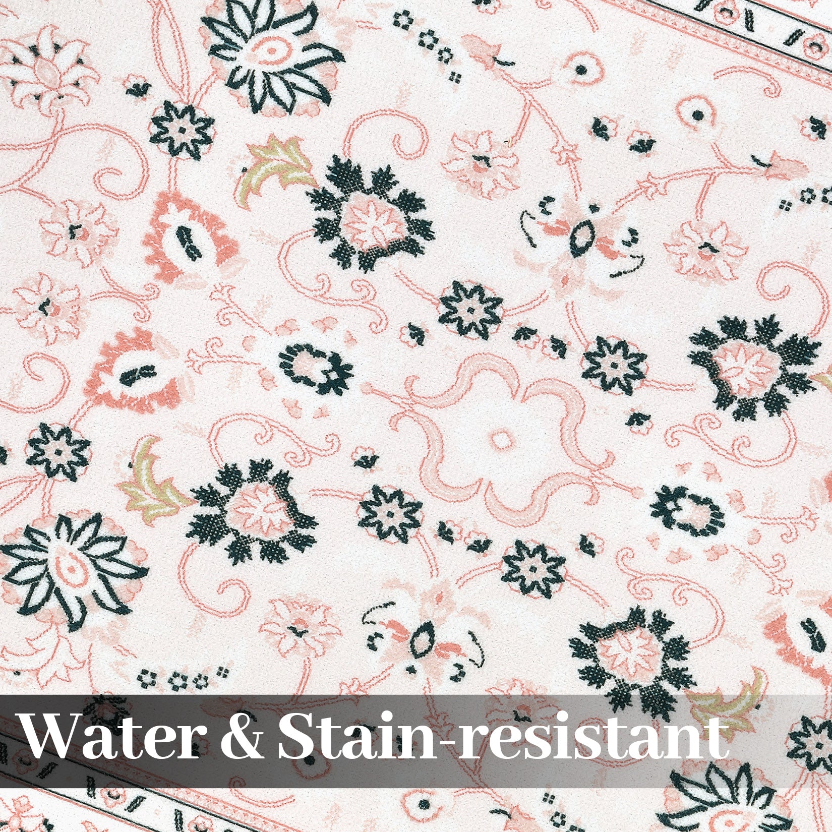 Garvee 4x6 Rug for Living Room Washable Rugs Boho Rug for Bedroom Vintage Rug Soft Rug Non Slip Carpet Tribal Throw Rugs Stain Resistant Office Rug Classroom Rug 4'x6' Pink - Image 3